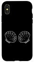 iPhone X/XS 貝殻ブラ BH シェルシェルバッグ 貝殻集合 スマホケース