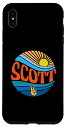 iPhone XS Max Scott シャツ ヴィンテージ サンセット スコット グルービー タイダイ スマホケース