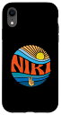 iPhone XR Niki シャツ ヴィンテージ サンセット Niki グルービー タイダイ スマホケース
