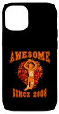 iPhone 12/12 Pro Awesome Since 2008 15歳のバスケットボールファン 15歳の誕生日 スマホケース