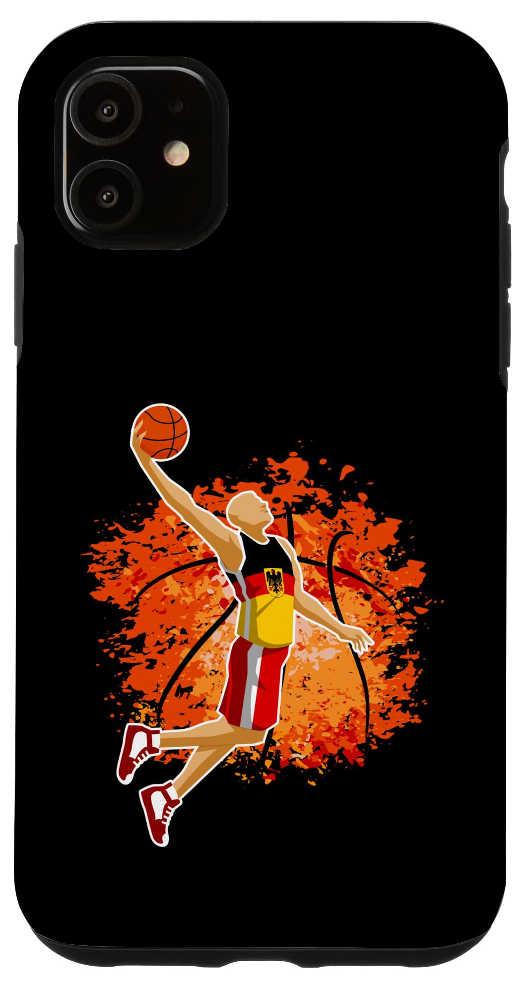 iPhone 11 ドイツ バスケットボールファン ジャージ ドイツ国旗 スラムダンク スポーツ スマホケース