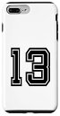 iPhone 7 Plus/8 Plus ナンバー#13 スポーツジャージ 誕生日 年齢 お気に入り ラッキーナンバー スマホケース