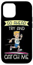 iPhone 12/12 Pro Go Ahead Try And Catch Me トラックフィールド クロスカントリー ランニング スマホケース