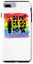 iPhone 7 Plus/8 Plus Go Fat Or Go Home ゲイファットバイク愛好家 LGBTQ+ ゲイレインボー スマホケース