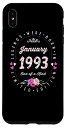 iPhone XS Max フローラルギフトアイデア レジェンドは1993年一月生まれ - 誕生日 スマホケース(2)