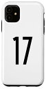 iPhone 11 All Sports Fan フェイバリットナンバー#17ジャージ スマホケース