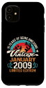 iPhone 11 15歳の誕生日 15歳 釣り愛好家 ヴィンテージ 2009年1月 スマホケース