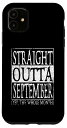 iPhone 11 Straight Outta 9月うん、丸一ヶ月の誕生日 スマホケース(2)