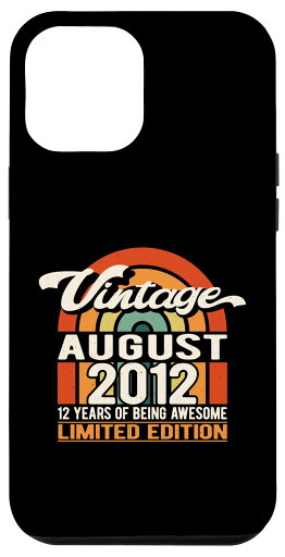 iPhone 15 Pro Max 12 Years Of Being Awesome 2012年8月生まれ - 12歳の誕生日 スマホケース iPhone 15 Pro Max 12 Years Of Being Awesome 2012年8月生まれ - 12歳の誕生日 スマホケース