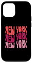 iPhone 15 Love New York City レトロお土産グッズ レディース メンズ キッズ スマホケース