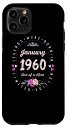 iPhone 11 Pro フローラルギフトアイデア レジェンドは1960年一月生まれ - 誕生日 スマホケース