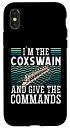 iPhone X/XS Rowing coxswain give commands スカリングアクセサリー メンズ スマホケース