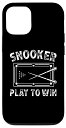 iPhone 14 Snooker Play to win ビリヤードジャージ メンズ 8ボールプール スマホケース