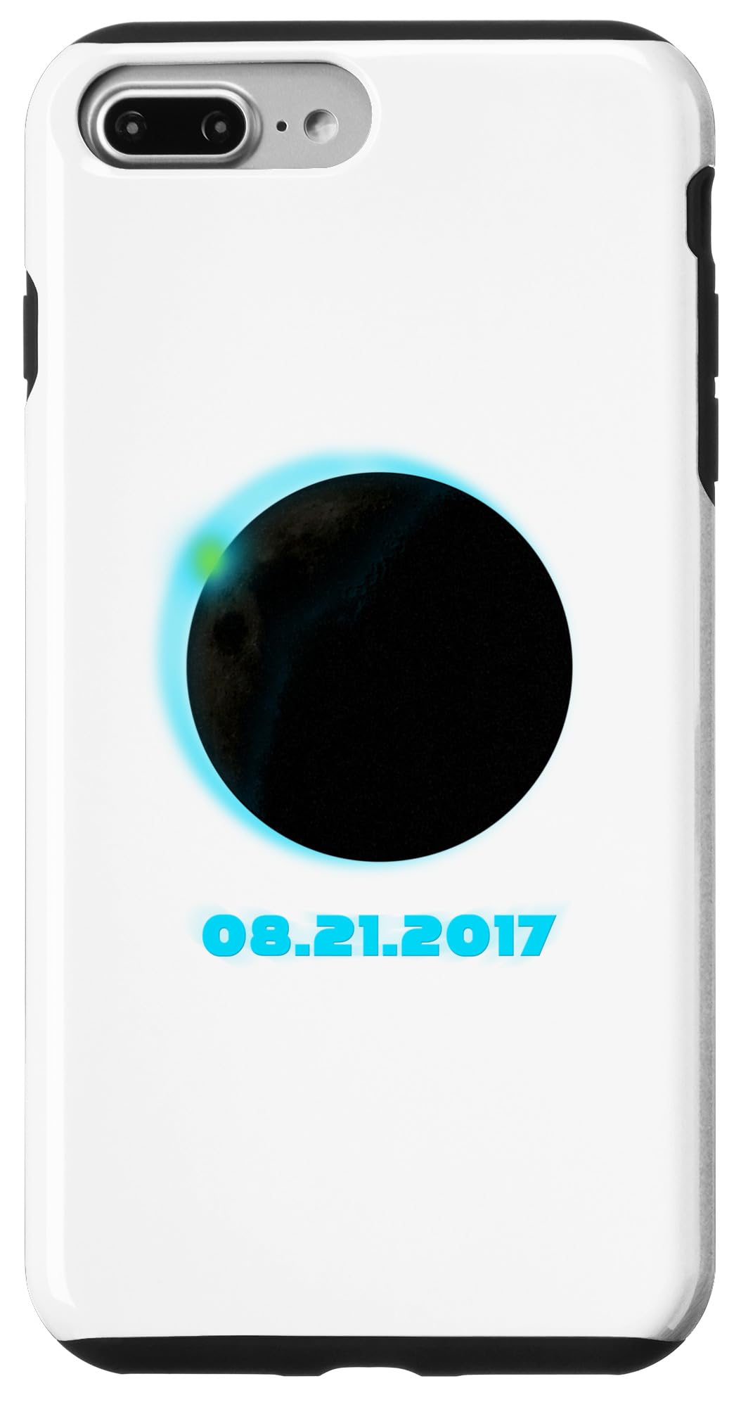 iPhone 7 Plus/8 Plus 月食太陽 2017 年 8 月 21 日 グラフィック スマホケース