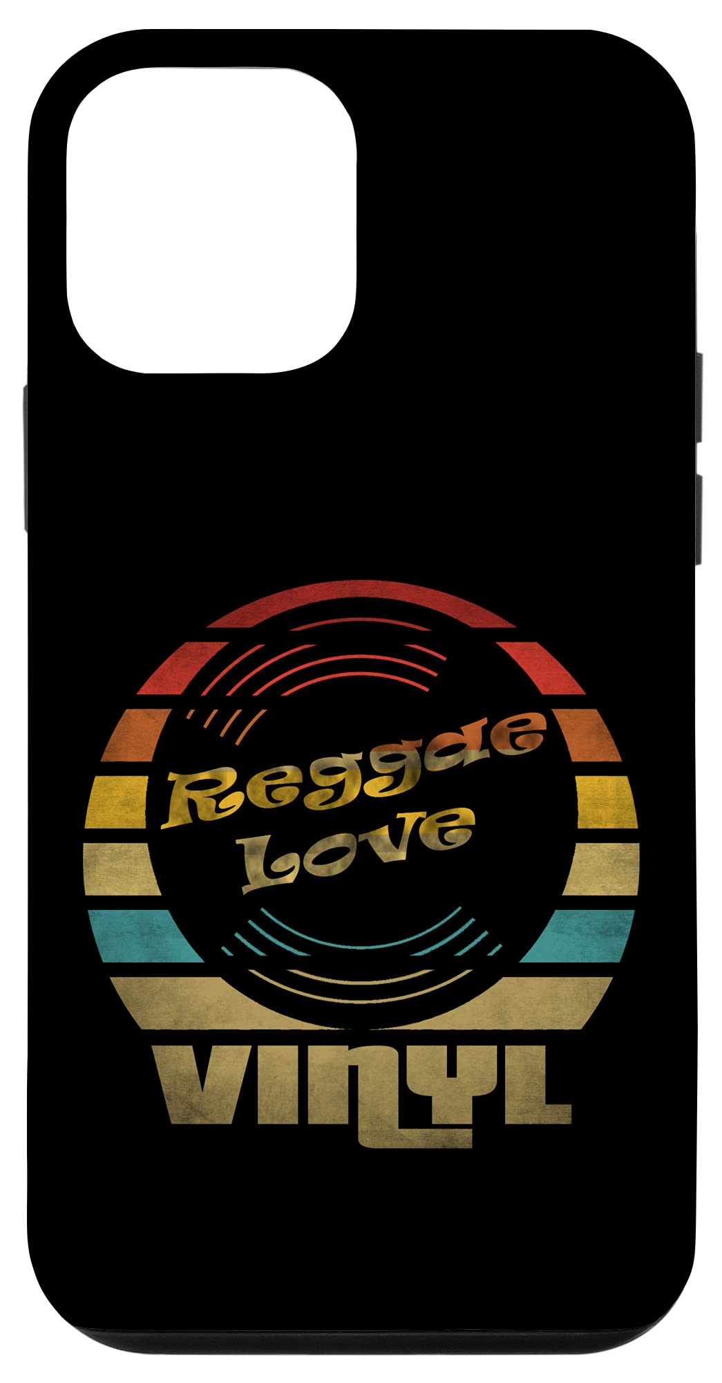 iPhone 12 mini レトロビニールヴィンテージレコードプレーヤーレゲエラブ Reggae Love Vinyl スマホケース