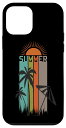 iPhone 12 mini 夏のヤシの木の傘ハワイアントロピカルビーチバケーション スマホケース