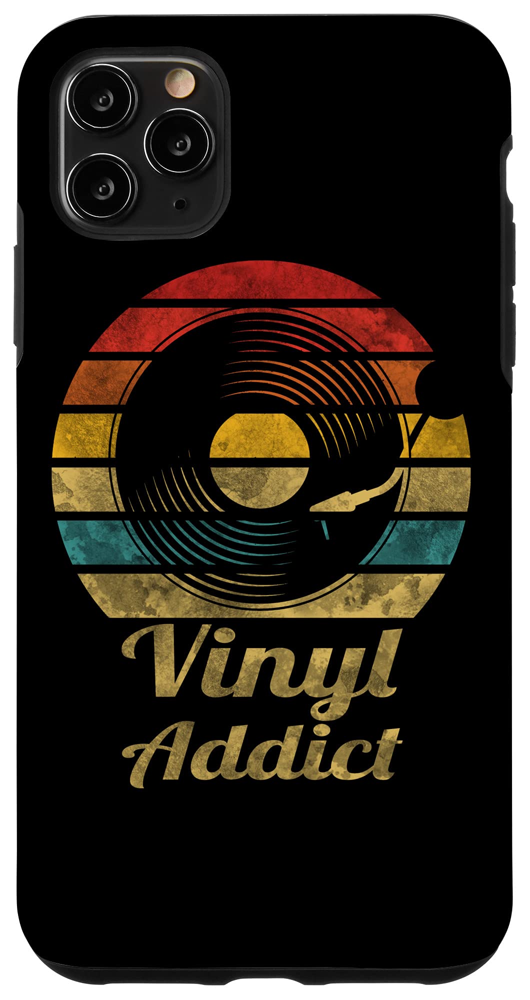 iPhone 11 Pro Max レトロビニールアディクトヴィンテージレコードプレーヤートゥルーレコード Retro Vinyl Addict スマホケース
