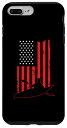iPhone 7 Plus/8 Plus Rowing USA フラッグ スカルリング アクセサリー メンズ & カヤッカー用 スマホケース