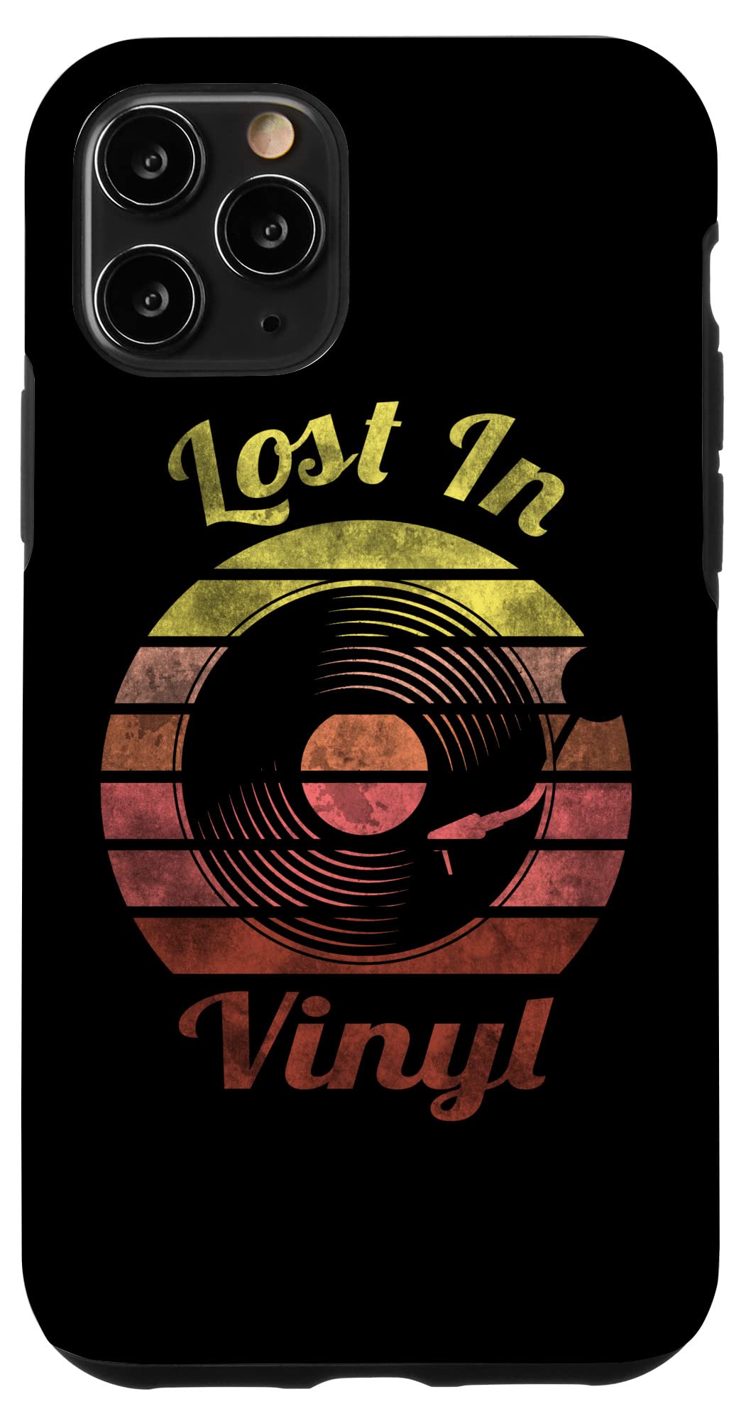 iPhone 11 Pro レトロビニールヴィンテージレコードプレーヤートゥルーレコード Retro Lost In Vinyl Vintage スマホケース