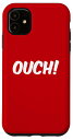 iPhone 11 OUCH!チャドミームデザイン 面白ベース インターネット文化愛好家 スマホケース