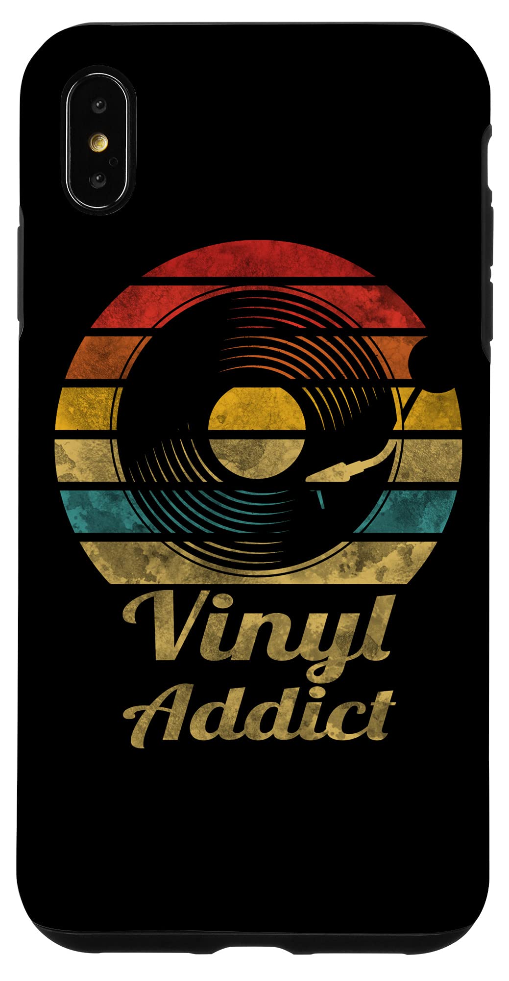 iPhone XS Max レトロビニールアディクトヴィンテージレコードプレーヤートゥルーレコード Retro Vinyl Addict スマホケース