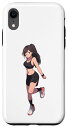 iPhone XR Burnette アニメ マンガ スタイル 女の子 スポーツブラ ショーツ スマホケース