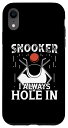 iPhone XR Snooker always Hole in ビリヤードジャージ 男性用 8ボールプール スマホケース