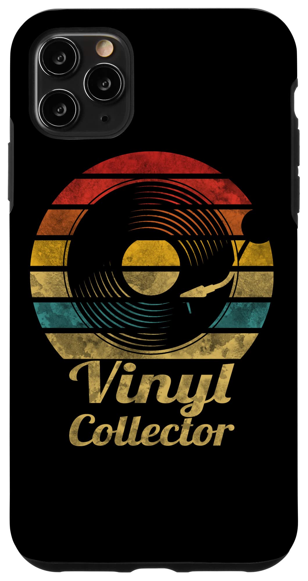 iPhone 11 Pro Max レトロビニールコレクターレコードプレーヤー Retro Vinyl Collector Record Player スマホケース