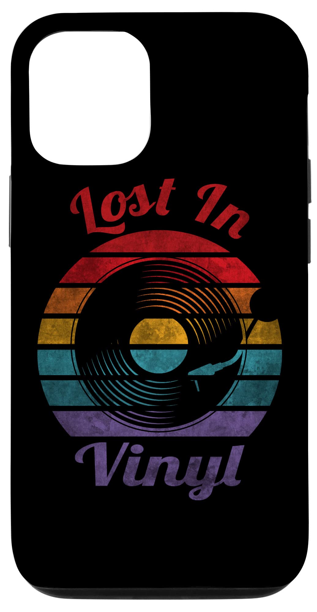 iPhone 12/12 Pro レトロビニールヴィンテージレコードプレーヤートゥルーレコード Retro Lost In Vinyl Vintage スマホケース