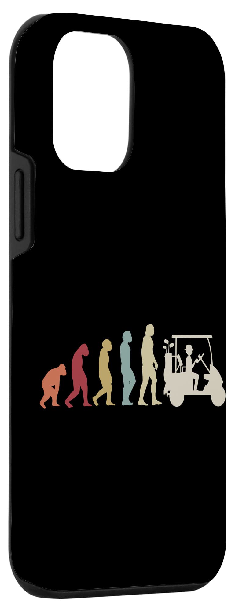 iPhone 12 mini Great Golfer Evolution Design ゴルフクラブ ゴルフボール スマホケース