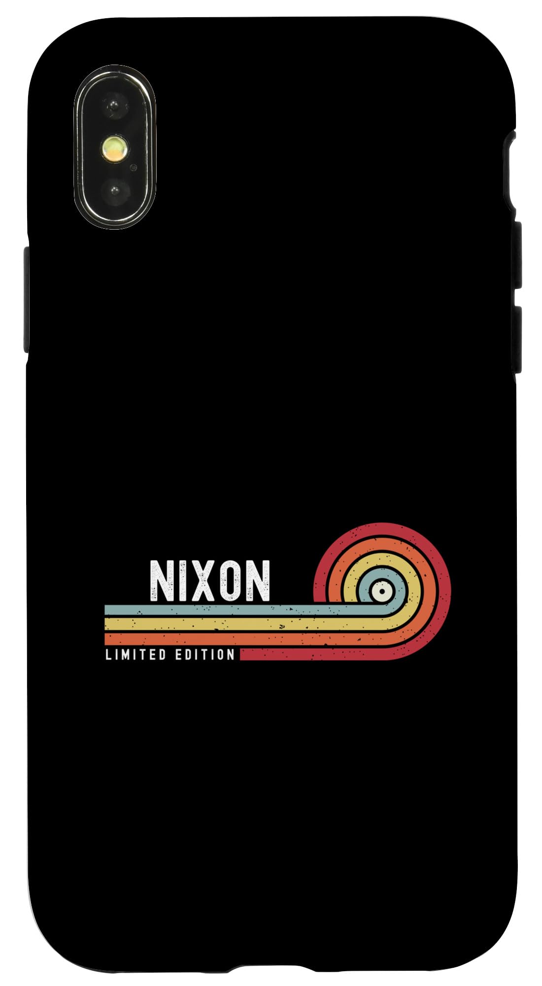 iPhone X/XS I Love Nixon パーソナライズ レト...(2)