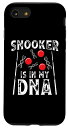 iPhone SE (2020) / 7 / 8 Snooker is in my dna ビリヤード ジャージ 男性用 8ボールプール スマホケース