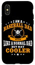 iPhone X/XS Funny Baseball Dad Qoute ピッチャーキャッチャー メンズ スマホケース