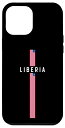 iPhone 13 Pro Max 大文字で「LIBERIA」の文字が入った縦型リベリア国旗 スマホケース