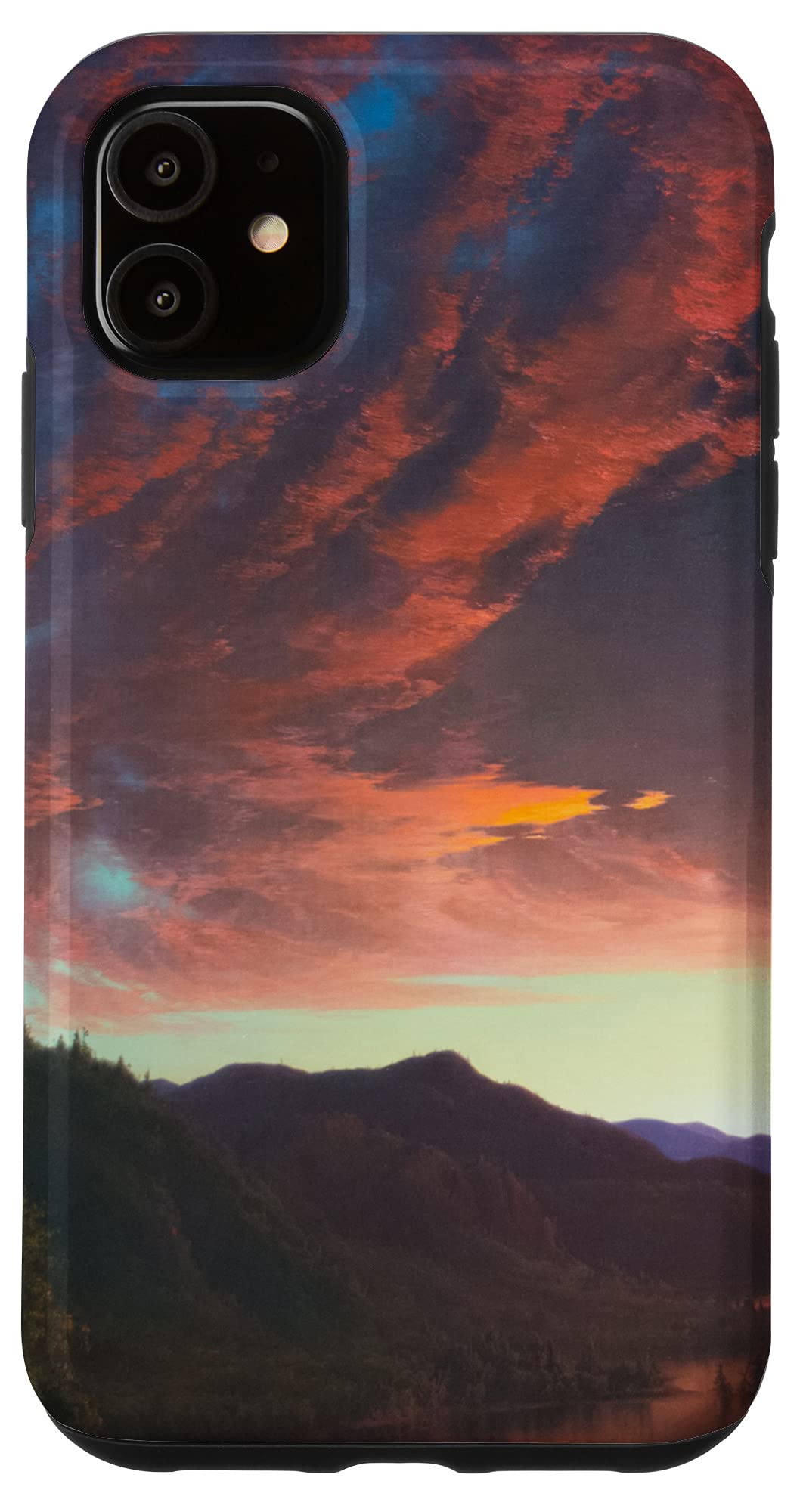 iPhone 11 フレデリック・エドウィン・チャーチ『荒野のたそがれ』 スマホケース
