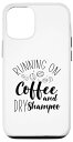 iPhone 12/12 Pro Running On Coffee and Dry シャンプー - Funny Coffee Help スマホケース