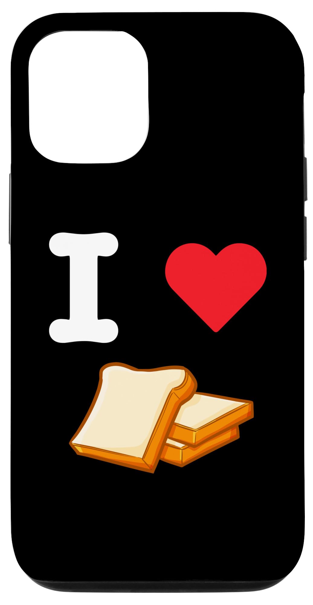 iPhone 12/12 Pro I Love Bread フォカッチャ ピタ バゲット ブリオッシュ チャバタ小麦 スマホケース