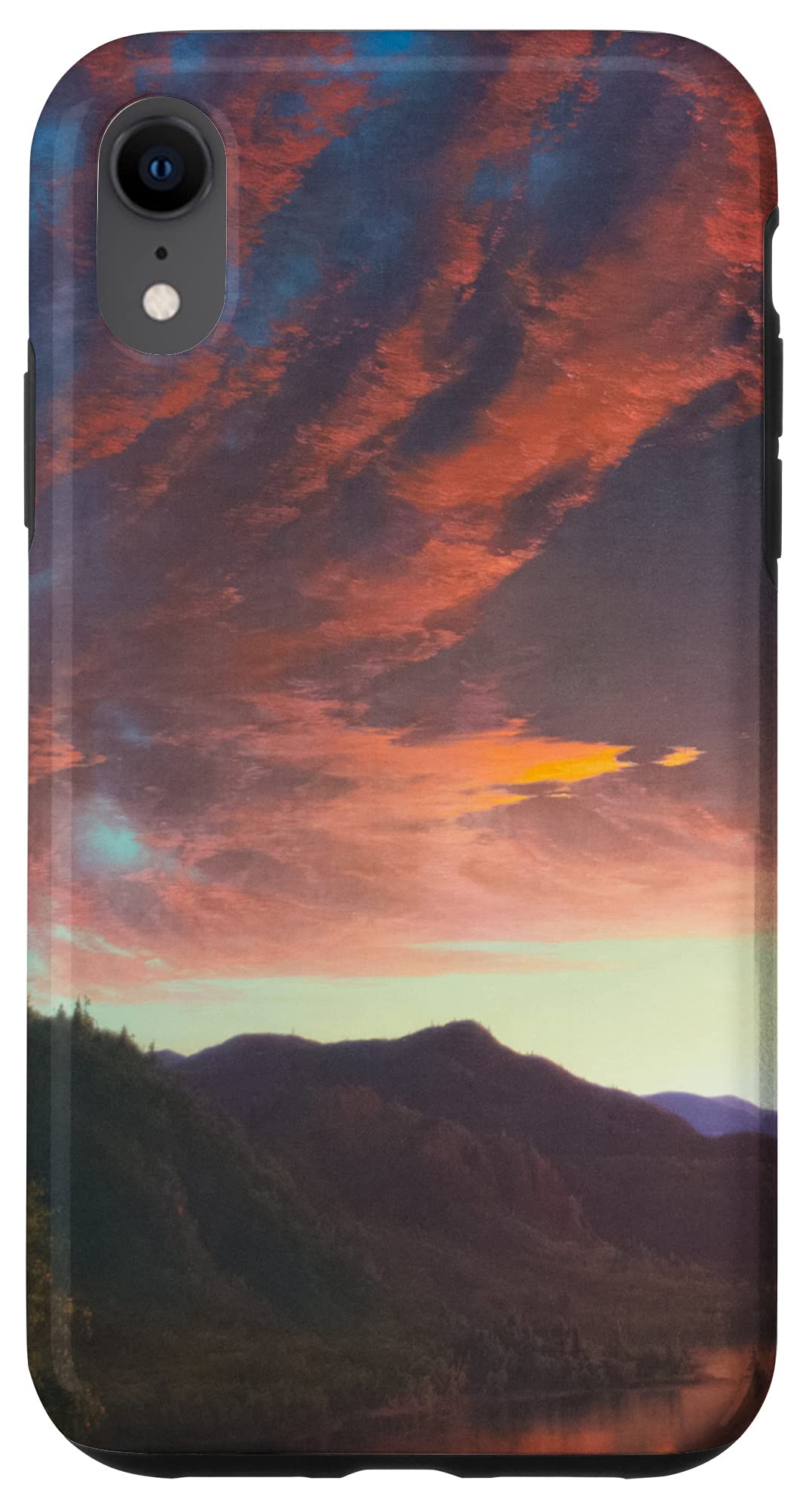 iPhone XR フレデリック・エドウィン・チャーチ『荒野のたそがれ』 スマホケース
