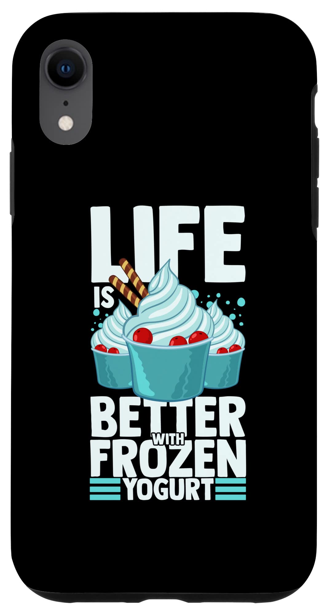 iPhone XR フローズンヨーグルト Froyo アイスクリームメーカー レシピ スマホケース