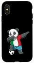 iPhone X/XS ポルカドット フットボール パンダ イタリア スマホケース