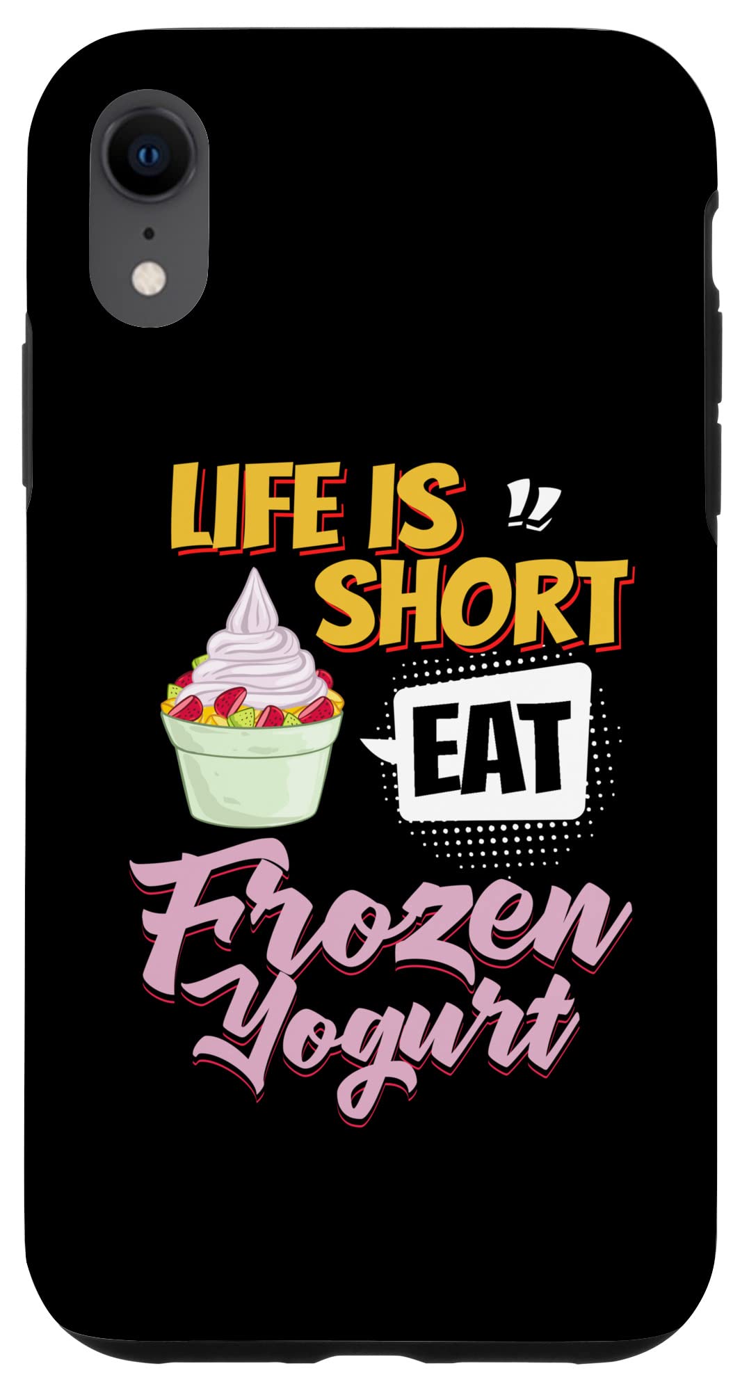 iPhone XR フローズンヨーグルト Froyo アイスクリームメーカー レシピ スマホケース