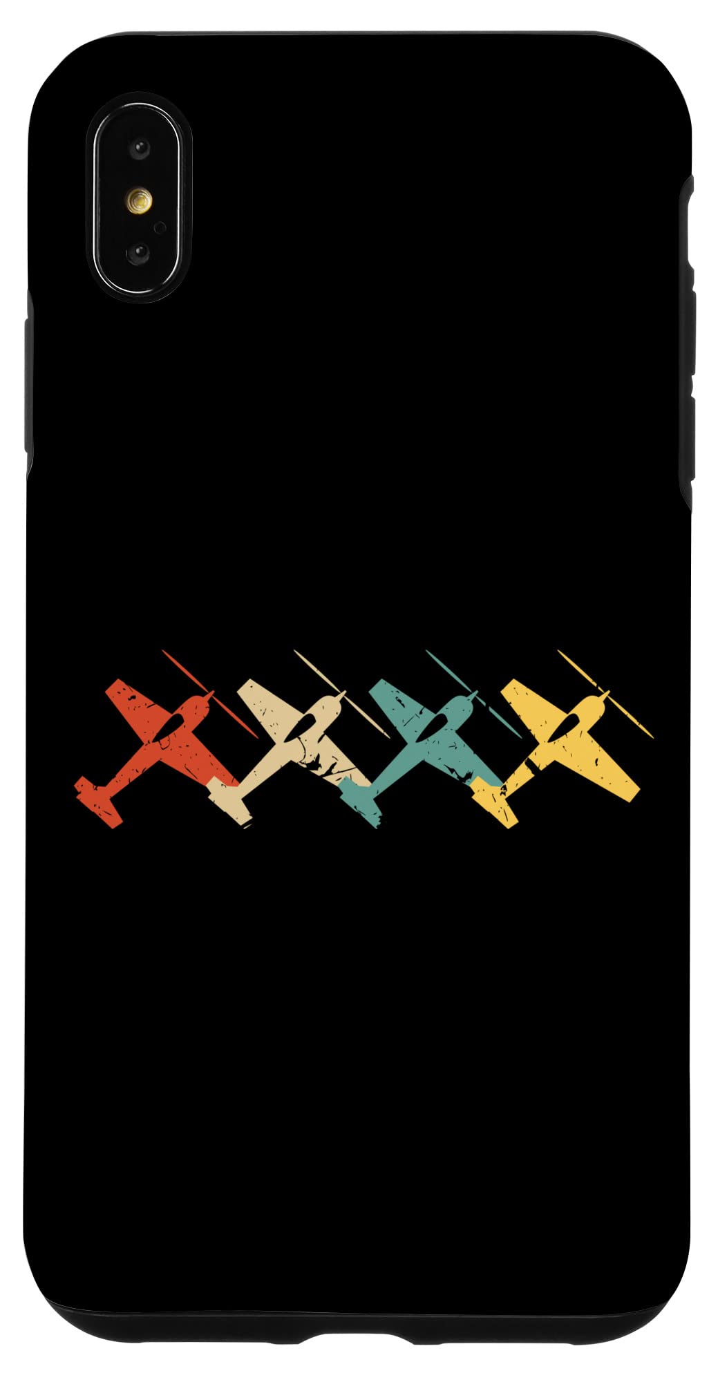 iPhone XS Max 模型飛行機 レトロビンテージ RCプレーン スマホケース