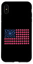 iPhone XS Max アメリカ国旗、花、ヒトデのデザイン スマホケース(2)