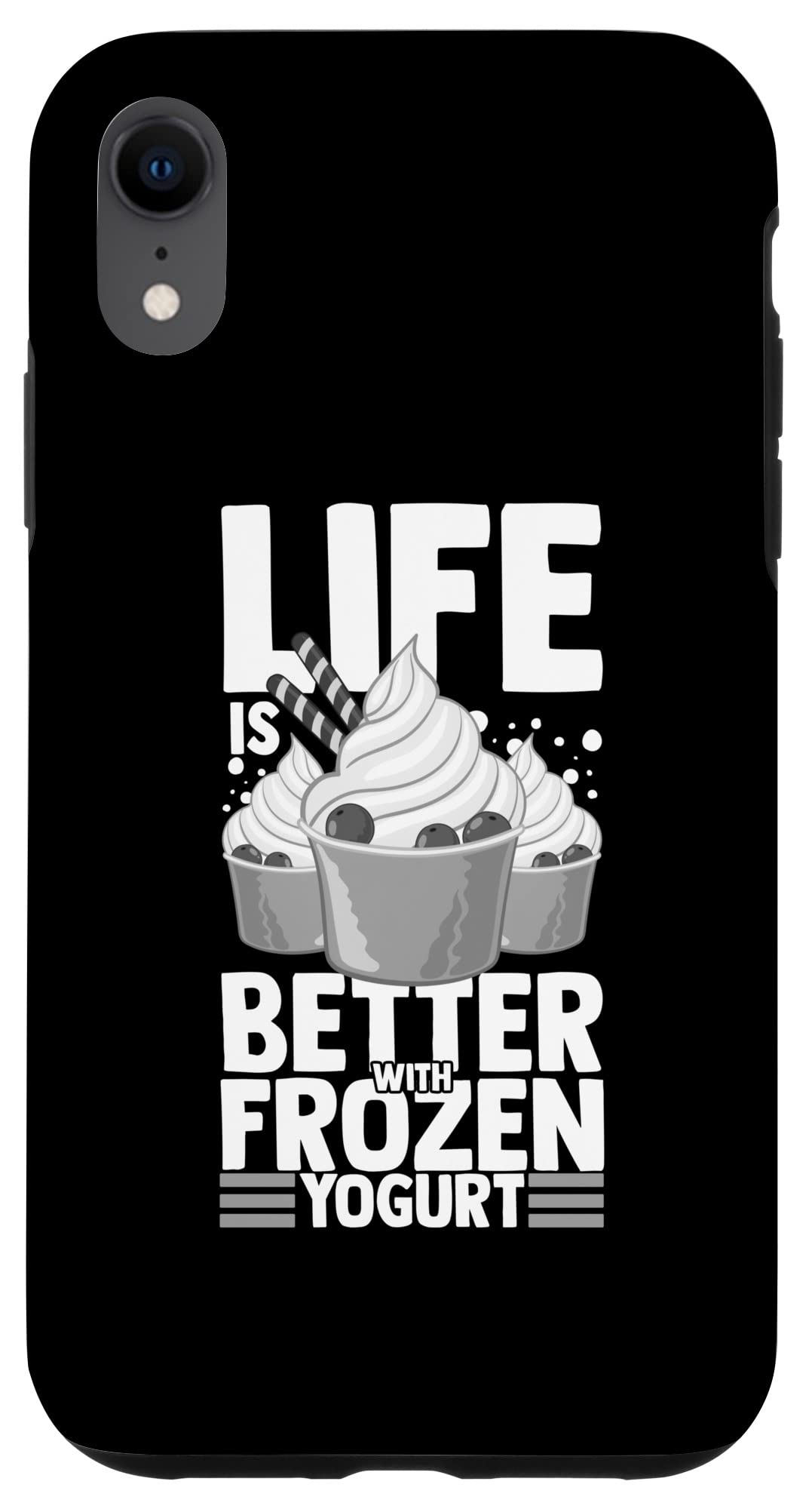 iPhone XR フローズンヨーグルト Froyo アイスクリームメーカー レシピ スマホケース