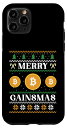 iPhone 11 Pro Merry Gainsmas ビットコイン クリスマス クリプト 投資アート スマホケース