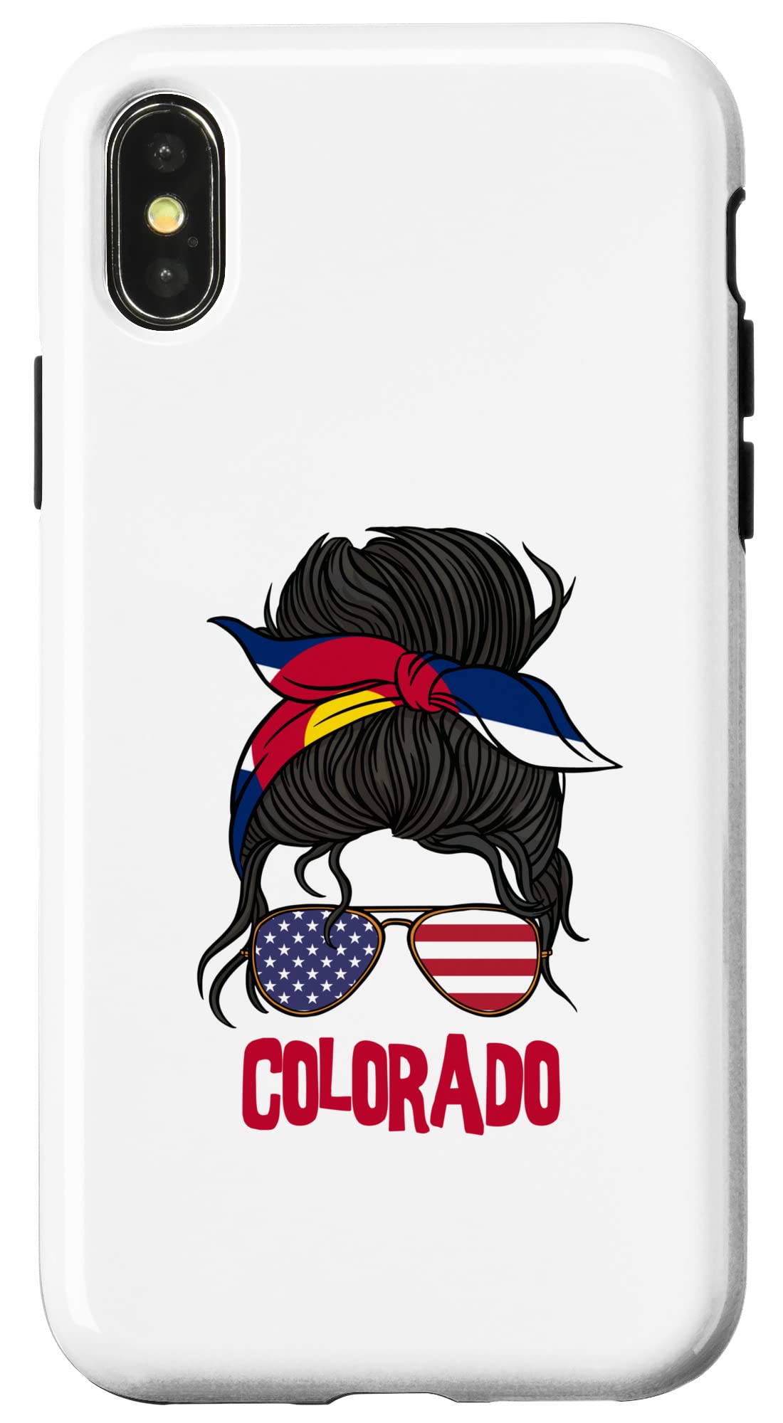 iPhone X/XS Colorado for Girls コロラド州の旗 女性用 スマホケース