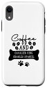 iPhone XR Coffee and cavalier king charles spaniel スマホケース