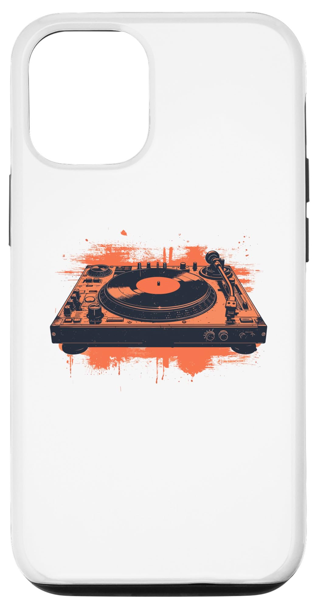 iPhone 15 ビニールレコードプレーヤーレトロビニールレコード音楽愛好家向け スマホケース
