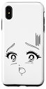 iPhone XS Max Anime 驚きの感情感顔変装コスチューム スマホケース