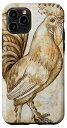 iPhone 11 Pro ルースターシャツ チキンシャツ レオナルド・ダ・ヴィンチ 絵画アート スマホケース
